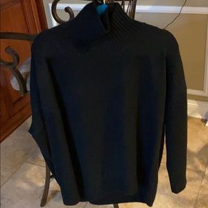 Jolie Black Turtleneck Oversized Sweater